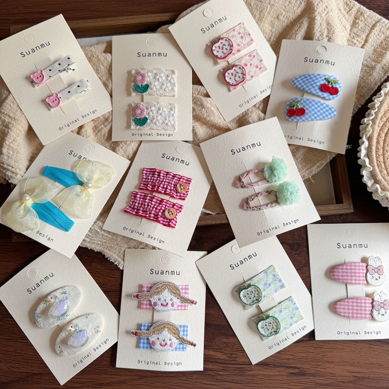Baby Clothing Material - Pinces à cheveux en tissu Floral