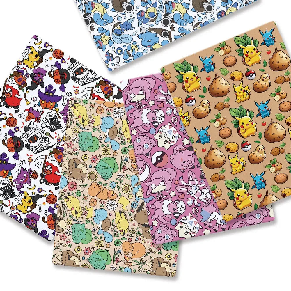 Baby Clothing Japan - Tissu de dessin animé Pokemon, 140x50cm,