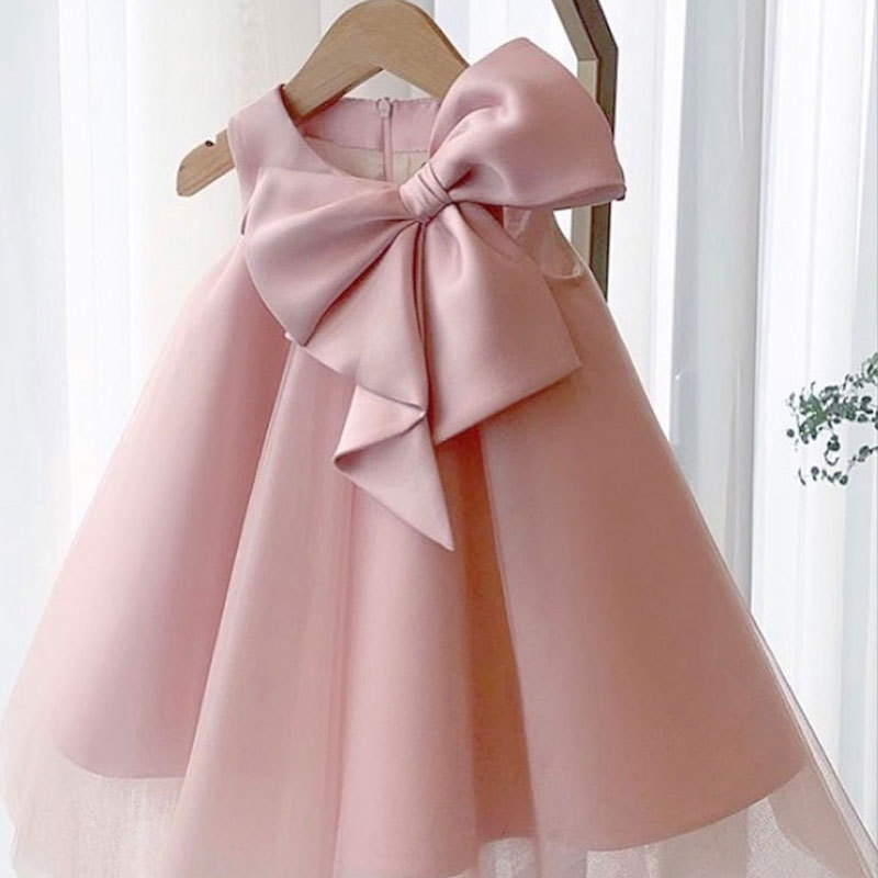 Baby Clothing On Sale - Robe d'été à gros nœud pour