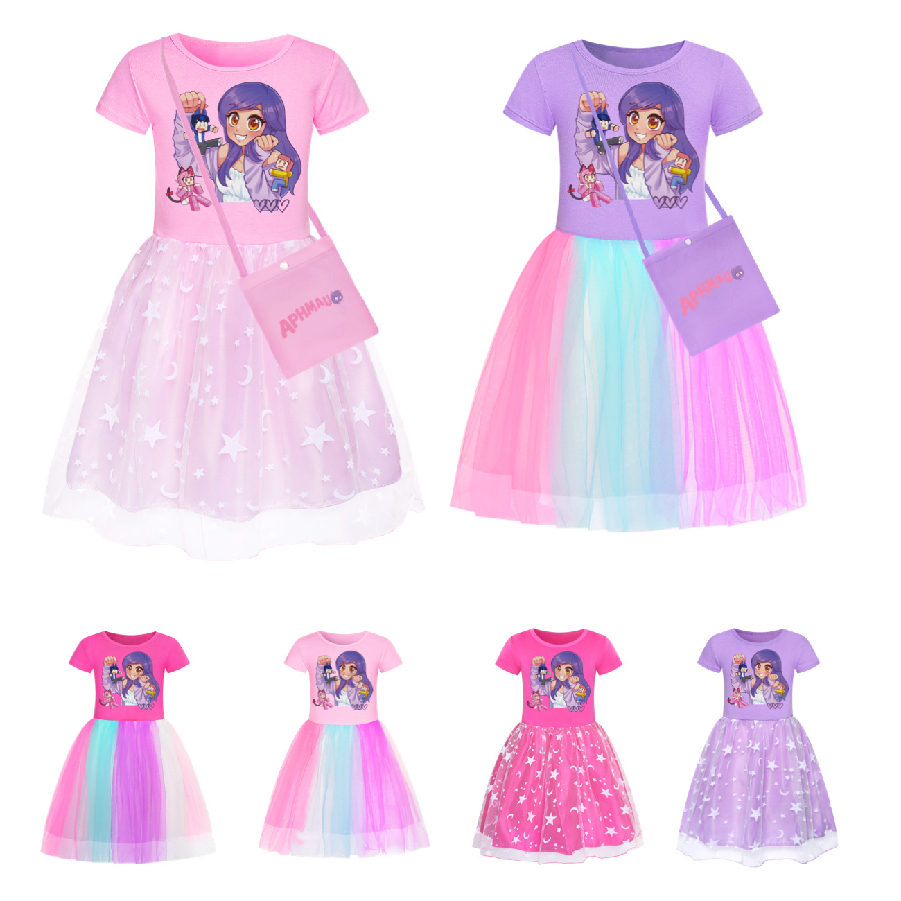 Baby Clothing Line - Aphmau robe enfants mignon à manches
